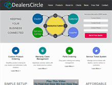 Tablet Screenshot of dealerscircle.com